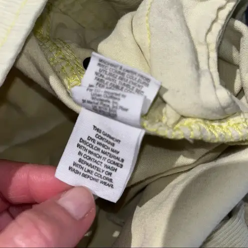 Free People  Yellow Corduroy Cutoff Shorts 27