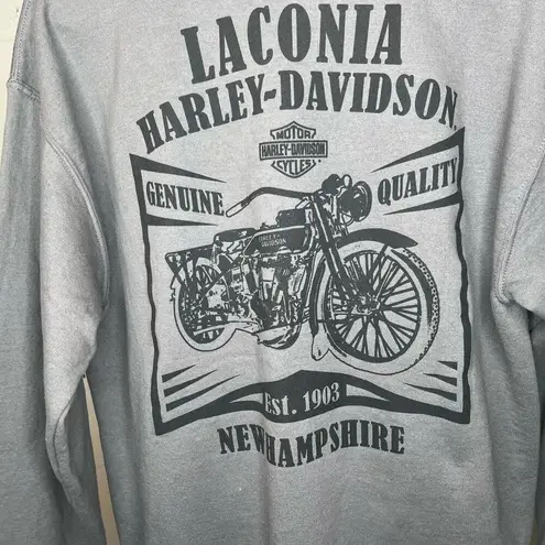 Harley Davidson | women gray crewneck pullover long sleeve Size M