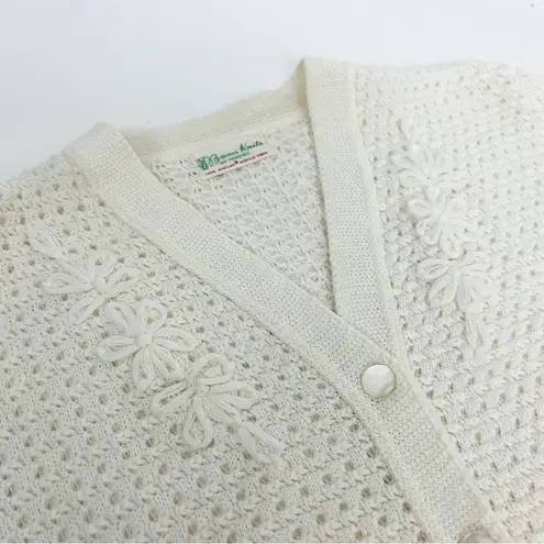 Vintage Botanical Embroidered Button