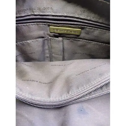 Valerie Stevens brown leather cross body bag