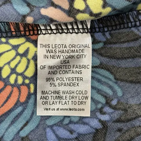 Leota NWT Nordstrom Size XS Blue Floral Jersey Faux-Wrap Dress - USA Packable