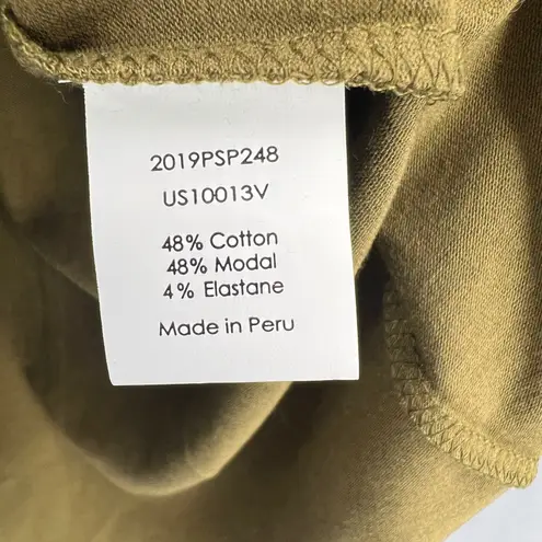 Universal Standard V-Rex T-Shirt Olive Green Tee Top Size 4XS / 00-0 New