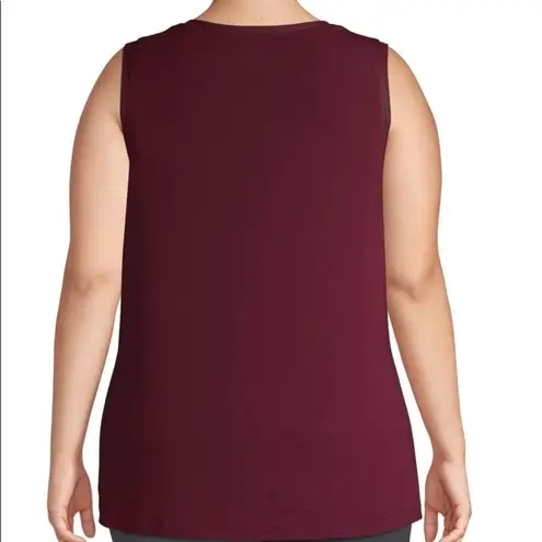 Athletic Works  Tank size 5X in burgundy NWT sleeveless workout summer hot layer