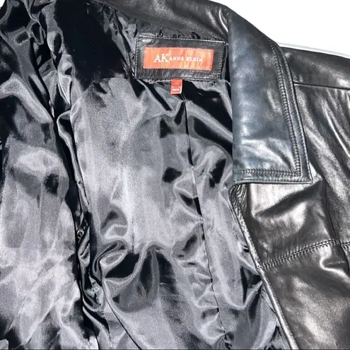 Anne Klein  super soft black leather jacket!