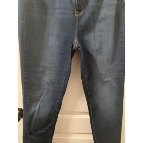 Torrid  Women's Blue Jeans Zip Button Pockets STRETCH Skinny Ankle Size 16 Long