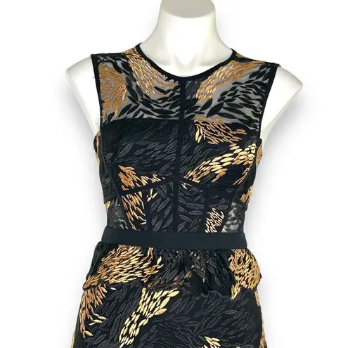 Three Floor Revolve Pine For You Dress Black Maxi Size 4 ($555) Wedding Formal