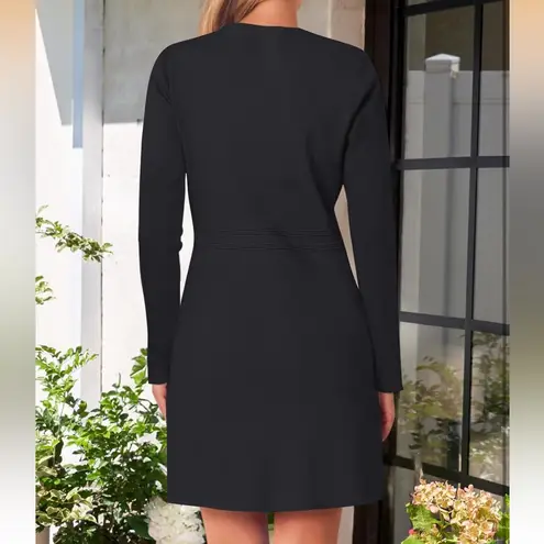 Black Long Sleeve Button