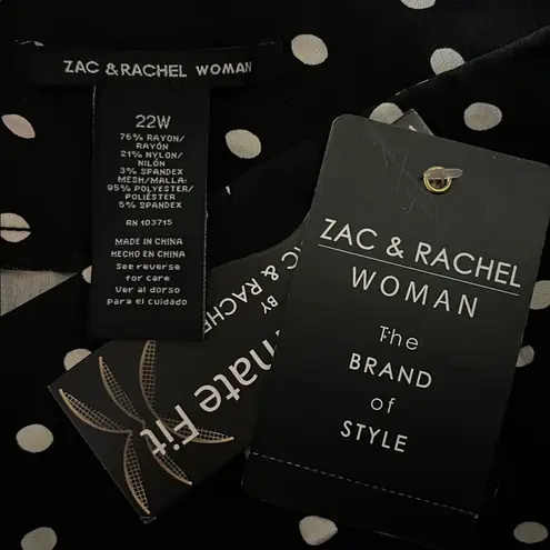 Zac & Rachel Woman NWT Size 22W Black