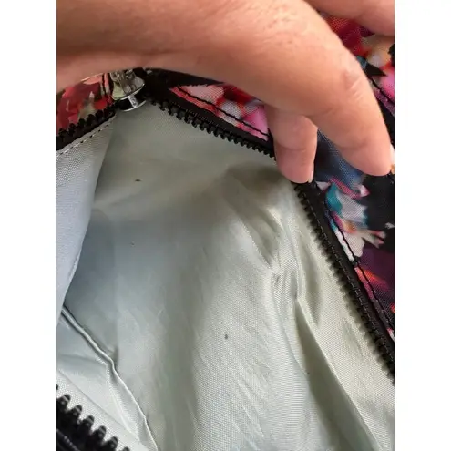 Kipling 3 Zipper Crossbody Adjustable Strap Black Bird Bag No Ape