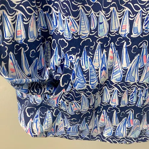 Lilly Pulitzer  sails & stripes captain pullover top size XL new with tags