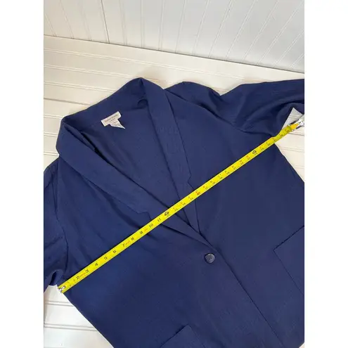 Suit Studio & Brylane Single Breasted Blazer & Satin Midi Shift Dress Bundle 24 Blue