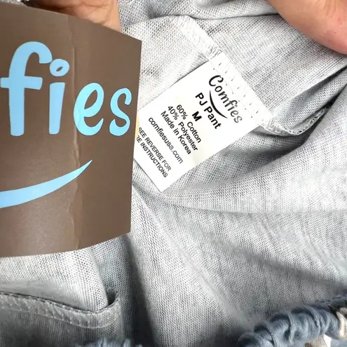 Comfies Husky Dog Print Pajama Pants Blue Cotton Size Medium NWT