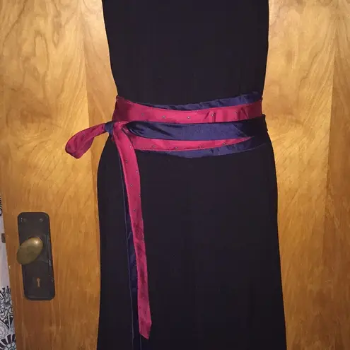 Perry Ellis Red & Blue Handmade Tie Belt One Size