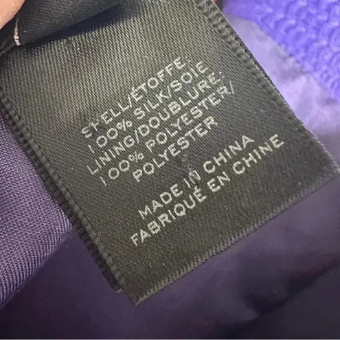 Marc by Marc Jacobs Purple Persian 100% Silk Mini Dress Size 0