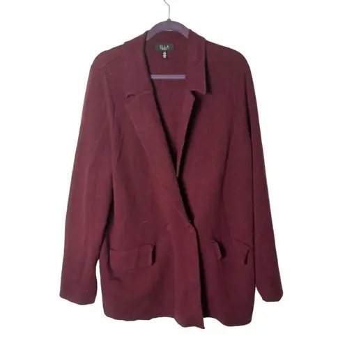 Ella Rafaella SZ XL Relaxed Long Sleeve Sweater Blazer