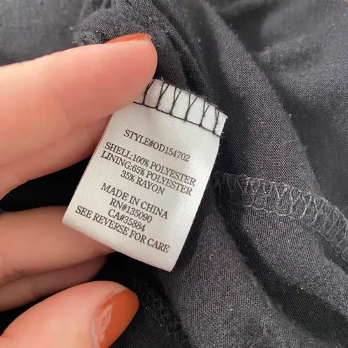 Witchy Whimsygoth Black Knitted Distressed Grunge Babydoll Midi Dress M Size M