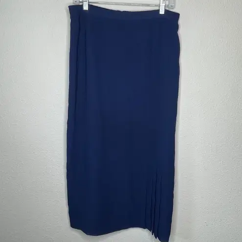 Vintage Blue  Polyester Skirt