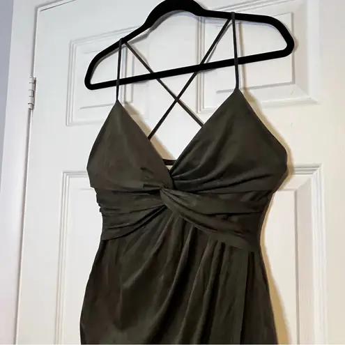 Glare Bias Cut Wrap Dress - Size L