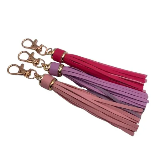 NEW Lilac Tassel Bag Charm Tassels Keychains Purse Charms Purple