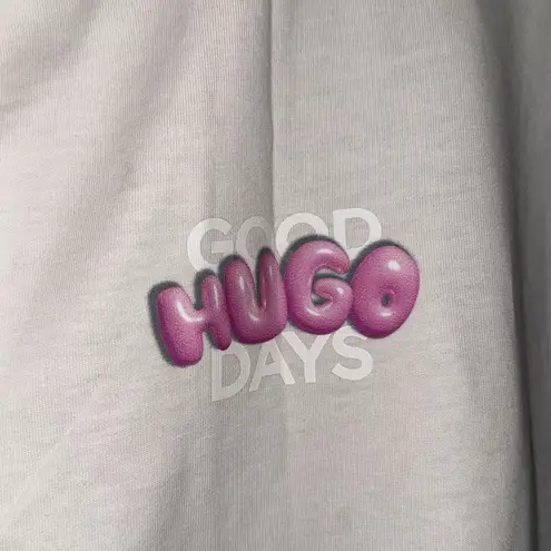 HUGO White shirt Short Sleeve Tee with Graphic Detail new small unisex