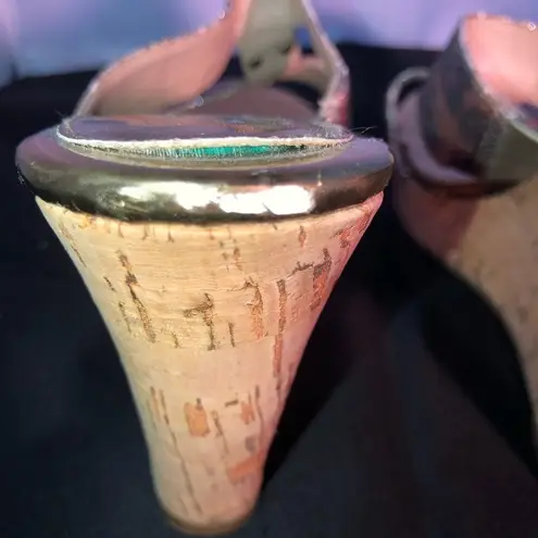 Marc Fisher  Leopard Print Wedge Sandal