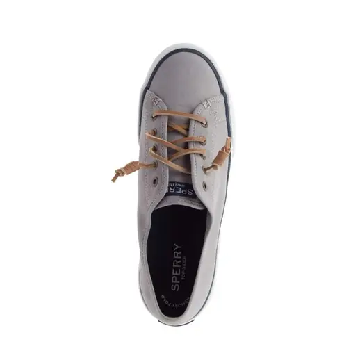 Sperry NEW  PIER VIEW GREY STS95729 SLIP ON CANVAS SNEAKER WOMEN'S