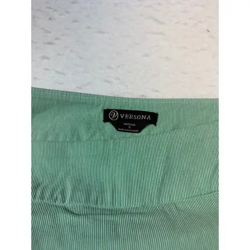 Versona Modern Women's Green Pinstripe Skort Size 8