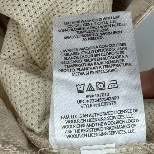 Woolrich  pants women's size 10 beige cropped cargo outdoor active hiking