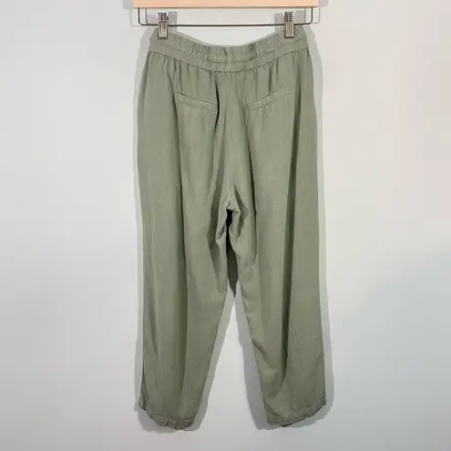 Walter Baker Women's Mint Green Linen Blend Pull On Causal Pants Size S
