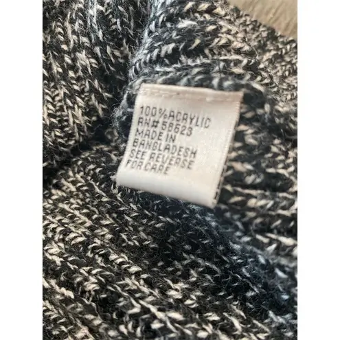 Effeci Women's Hooded Double Breasted Cardigan Sweater Multicolor M Black Size M