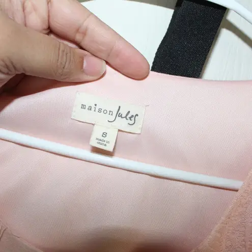 Maison Jules NWT Cote D'azure Bellini Pink A-Line Ruffle Dress - Size Small