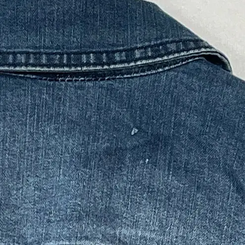 Baccini Cropped Denim Jacket Size PL