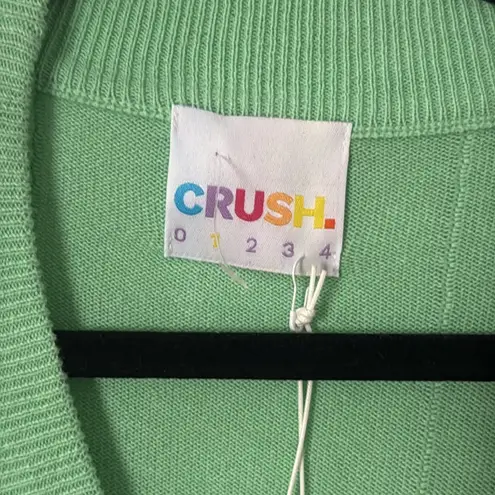 NWT CRUSH SIZE 1 mint Green Women's Cardigan Sweater small oversized cashmere