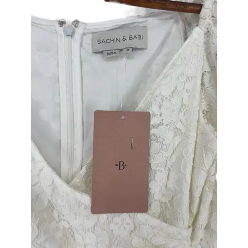 Anthropologie x BHLDN Sachin & Babi Cailyn Lace Mini Dress White Size 0