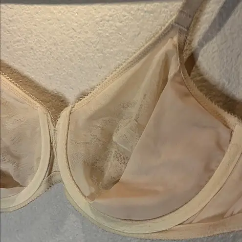 Wacoal Women’s Lace Finesse Underwire Bra Size 34DD 855201 Nude Sand