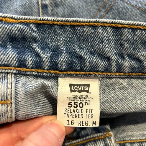 Levi's  Women's 550 Mom Jeans 1998 Denim High Rise Tapered Size 16‎