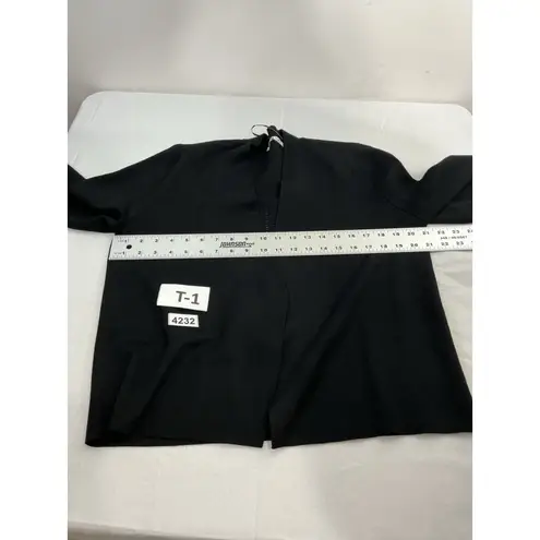 Cyrus Womans Cardigan Sweater XL Black Long Sleeve Open Front