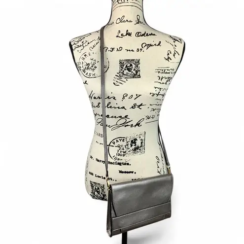 Summer & Rose Celine Purse Crossbody Steel Metallic Handbag Clutch