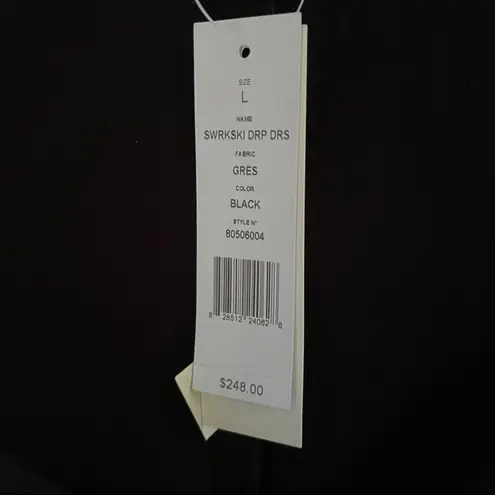 Swarovski crystal mini dress Black Size L