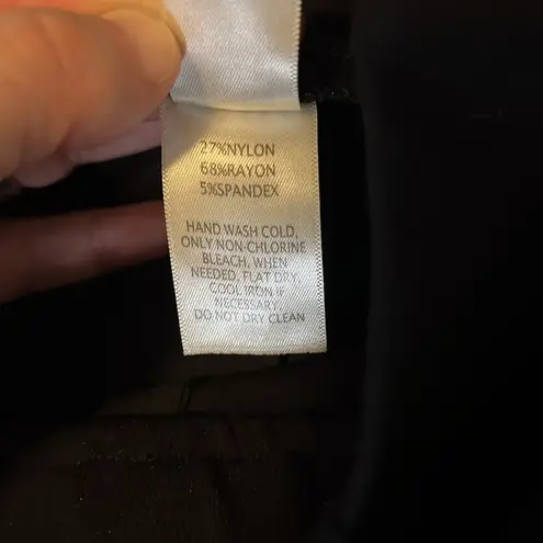 Ecru Castro Black Pull On Ponte Pant Size XS, Style 1640PR