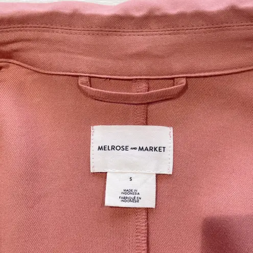 Melrose and Market New Open Front Crop Blazer Cropped Jacket Pink Size Small