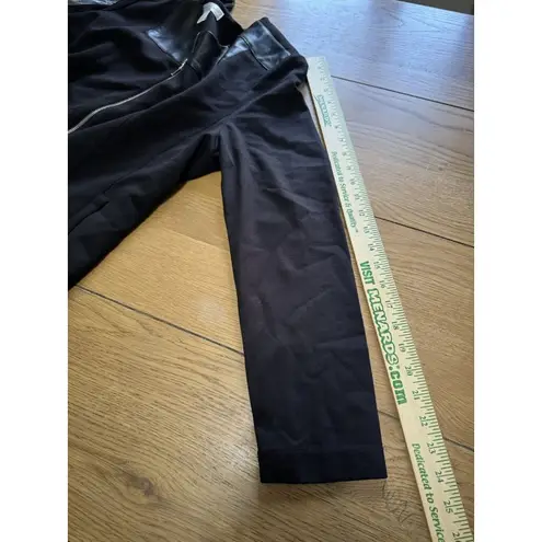 Christopher & Banks Black Full Zip Size Large Stretch Jacket Blazer Office City