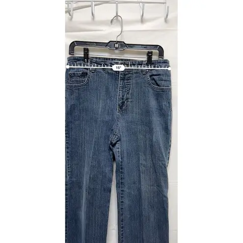 kim rogers 305-002 Straight Jeans Women's 8P 8 30x28 Blue Mid Rise Stretch
