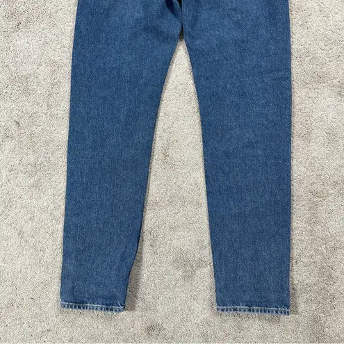 COS  Women’s Tapered Leg Mid Rise Full Length Jeans Button Fly Medium Wash 33/34