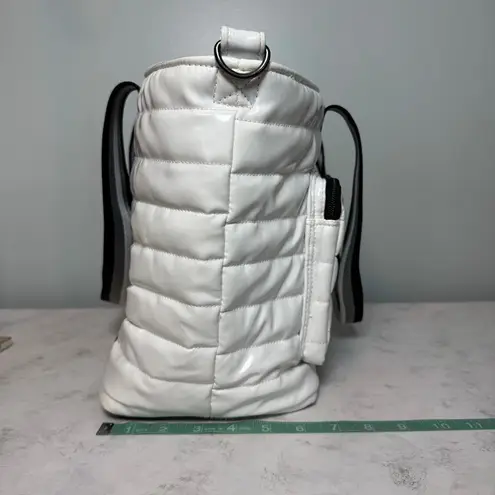 Think Royln Jr Wingman Tote Bag Large Patent White