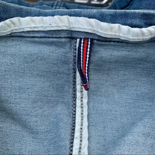 None Faded Denim Fashion Button Vest M/L