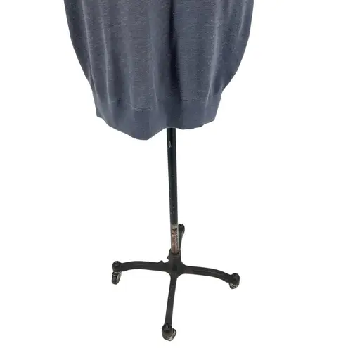 James Perse Raglan Sweatshirt Dress Long Sleeve Terry Tempest Blue Size 3 Large