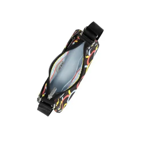 LeSportsac New! x Rowing Blazers Arc de Noir AEC Shoulder Bag Arc en Ciel- Black