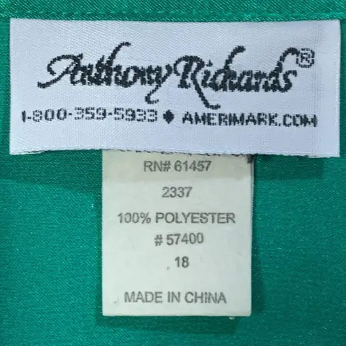 Women’s Green Satin Blouse Long Sleeve Party Formal Button