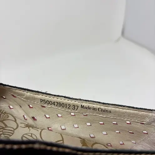 Fly London Yobe Yika Perforated Wedge Sandal Size 37 or US 6.5/7